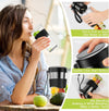 Portable Blender,  Personal Size Blender for Smoothies, Juice and Shakes, 12Oz USB Rechargeable Juice Blender Bottles, 60W Strong Power Travel Mini Blender for Sports, Travel, Outdoors