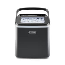 9 In. 22 Lbs. Bullet Countertop Portable Ice Maker in Black with 2-Ice Sizes and Self Cleaning Function