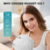Nugget Ice Maker Countertop, Ready in 6 Mins ,35Lbs Each Day with Self-Cleaning,Portable Sonic Ice Machine for Home/Office/Bar, Black