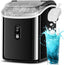 Nugget Ice Maker Countertop, Ready in 6 Mins ,35Lbs Each Day with Self-Cleaning,Portable Sonic Ice Machine for Home/Office/Bar, Black