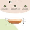 Palm Leaf Sample Pack [ 40 Pack ] - Includes 2.5" and 3" Inch Dipping Bowls, 6" round and Square Plates, 7 and 10 Inch Bamboo Plates, 9X6 Mini Trays and 12 Inch Boat Trays