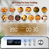 13-Function-In-1 23.3 Qt. Stainless Steel Countertop Air Fryer with Rotisserie, LCD Digital Screen