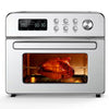 13-Function-In-1 23.3 Qt. Stainless Steel Countertop Air Fryer with Rotisserie, LCD Digital Screen