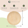 Palm Leaf Sample Pack [ 40 Pack ] - Includes 2.5" and 3" Inch Dipping Bowls, 6" round and Square Plates, 7 and 10 Inch Bamboo Plates, 9X6 Mini Trays and 12 Inch Boat Trays
