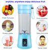 380Ml Electric Juicer Bottle, Fruit Vegetable Blender, Portable Smoothie Maker Mixer Bottle, Rechargeable Blender Bottle, Pink