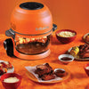 Self-Cleaning Glass Bowl Air Fryer, 5 Qt., 6 Functions, BPA Free, Rotisserie/Tumbler, Green