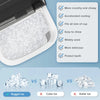 Nugget Ice Maker Countertop, Ready in 6 Mins ,35Lbs Each Day with Self-Cleaning,Portable Sonic Ice Machine for Home/Office/Bar, Black