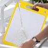 Stainless Steel Cutting Board Kitchen Cutting Board Double-Sided Vegetable Meat Fruit Cutting Board (Orange, 13.7X9.8)