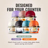 Self-Cleaning Glass Bowl Air Fryer, 5 Qt., 6 Functions, BPA Free, Rotisserie/Tumbler, Green